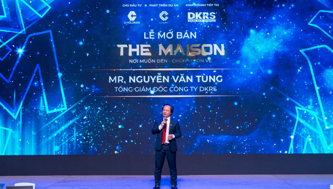 Ông Nguyễn Văn Tùng - Đại diện đơn vị Kinh doanh Tiếp thị DKRS phát biểu tại sự kiện. Ảnh: C-Holdings